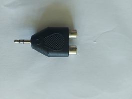 Audio Adapter 3.5mm Klinke auf 2x Cinch gebraucht
