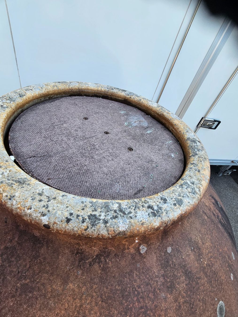 Vasen & Gefässe: Grosse Ton Vase / Riesen Ton Vase – Gebraucht aus Winterthur von Dachs28 4