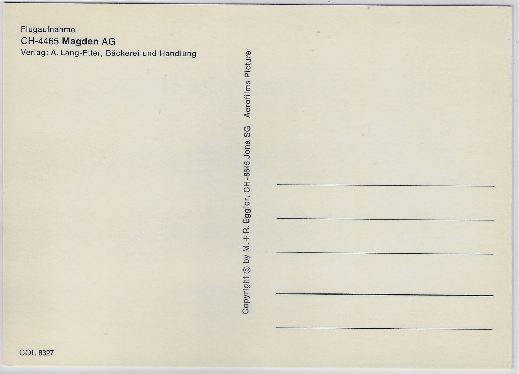 Cartoline postali: Flugaufnahme Magden AG – Antico da Ettingen venduto da Kartenplanet 1