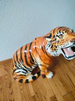 Vintage Keramik Tiger Skulptur, Deko für Tierliebhaber!