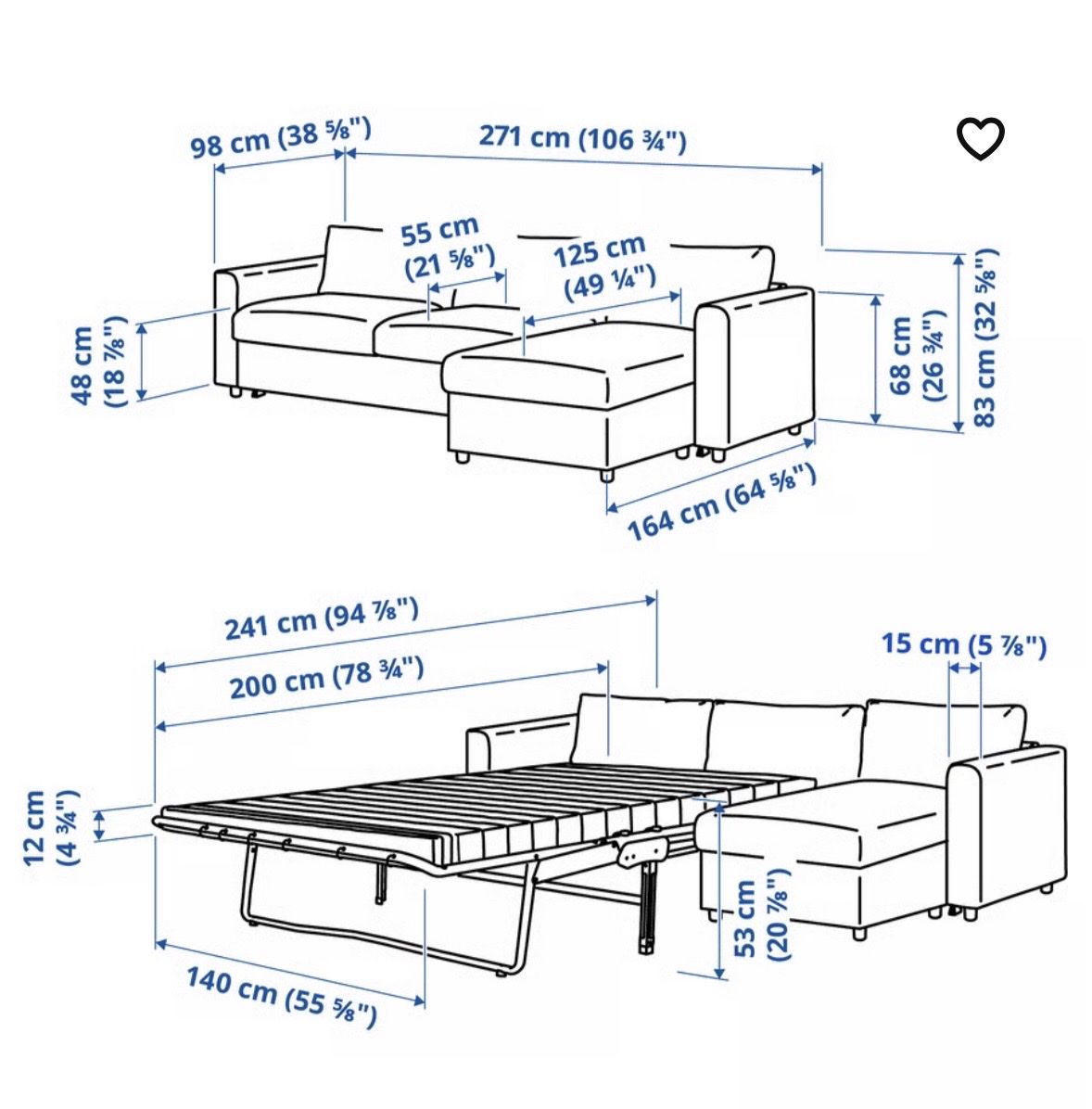 Ikea Divani: IKEA VIMLE Bettsofa ABHOLUNG 8047 – Usato da Sarnen venduto da leonie.vera 6