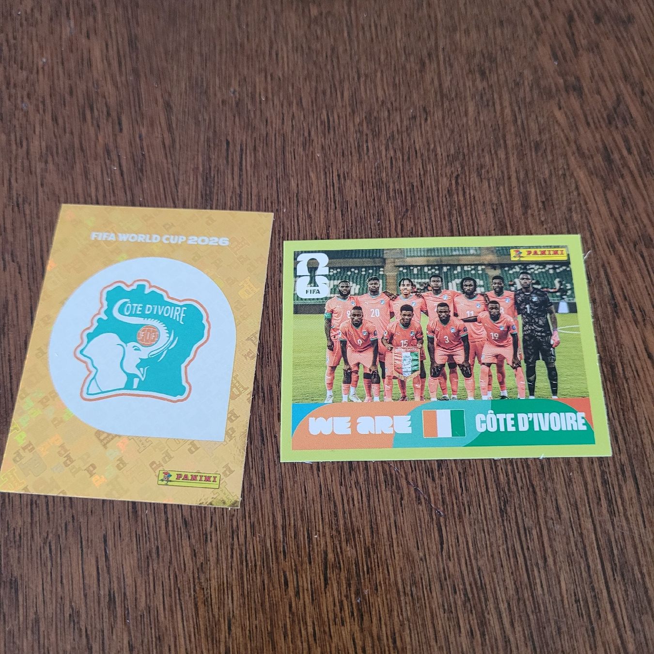Panini Carte collezionabili: Panini26 Cote d Ivoire Wappen und Mannschaft – Nuovo (secondo la descrizione) da Winterthur venduto da Flomal