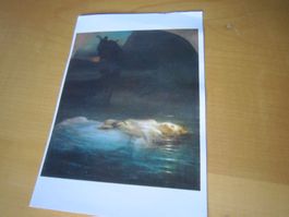 No 11 schöne Postkarte la jeune Martyre AB NUR 75 RP