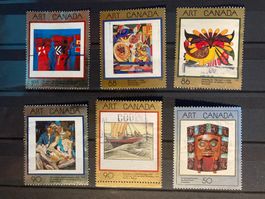 Kanada Lot Briefmarken Art Canada Kunst gestempelt
