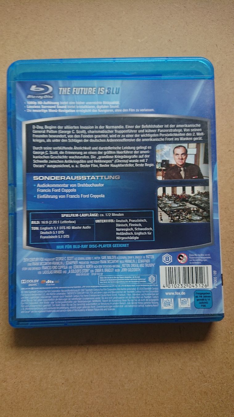 Tutti i DVDs: Patton -  Blu-ray – Usato da Chur venduto da FreakofRarity 1
