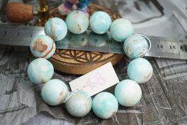 Caribbean Calcit 17,5mm Kugel Armband TOPSTONE