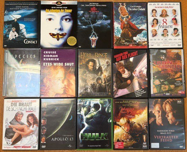 Alle DVDs: 55 DVD Spielfilm Klassiker – Neu (gemäss Beschreibung) aus Ossingen von Orelius