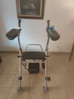 Déambulateur électrique pliant avec panier et chargeur