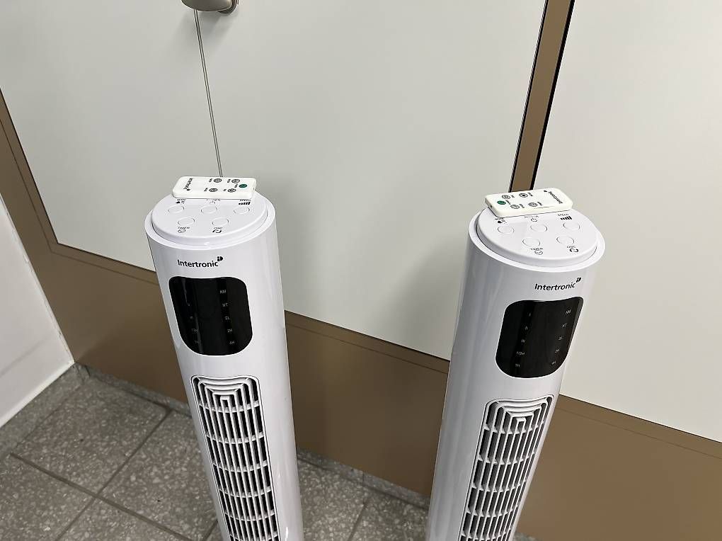 Ventilatori: 2 Turmventilator Intertronic Höhe 97cm 45W – Usato da zürich venduto da f_p 3