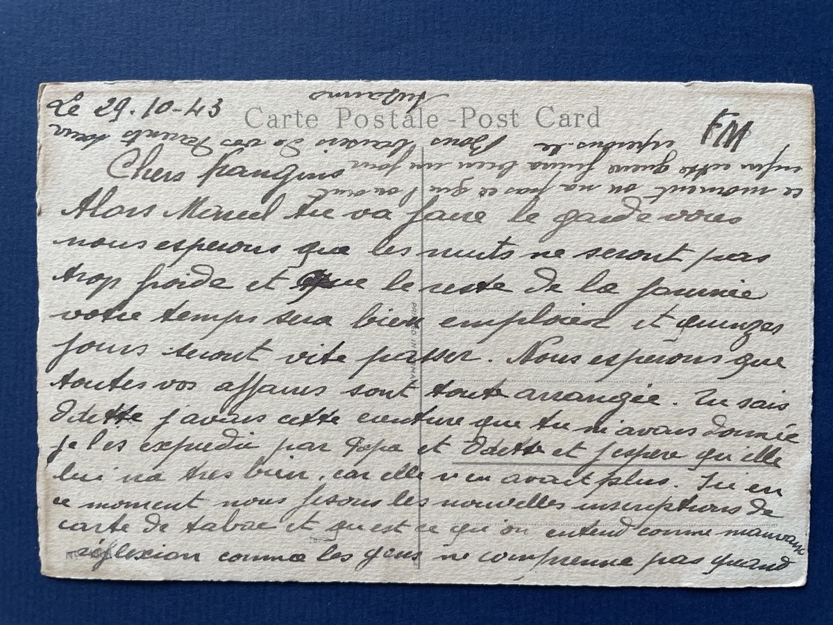 Cartoline postali: Alte Ansichtskarte mit Alpenblumen, beschrieben 1943 – Usato da Neuhausen am Rheinfall venduto da Arielle55 1