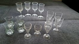 Verres à liqueur - lot de 15 pièces