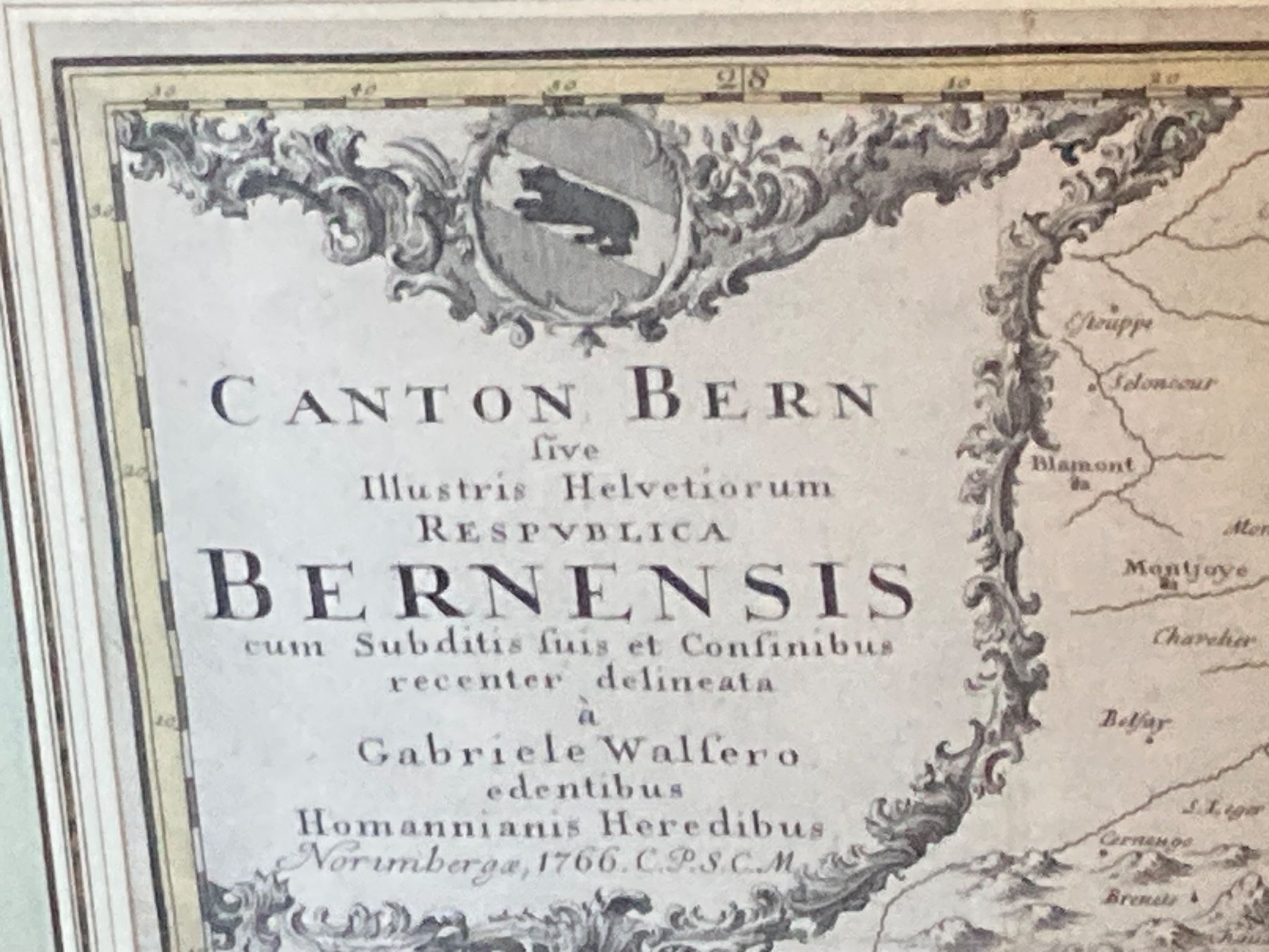 Stiche: 1769 antiker Kupferstich Bern – Gebraucht aus Bern von Jwpm66 2