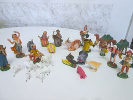 Krippenfiguren aus Kunststoff, Vintage – 1