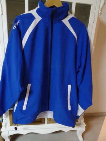 Königsblaue Herren Trainerjacke von Cynyc Gr. L - To24.38