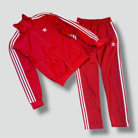 Adidas Y2K red vintage track set (jacket and pants) retro