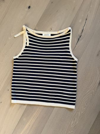 Sommerliches Feinstrick Ringel Top