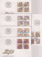 PP-FDC-Serie 1989. Mit 4-er-Block's.