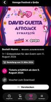 Billet Venoge Festival David Guetta 11.08.2026