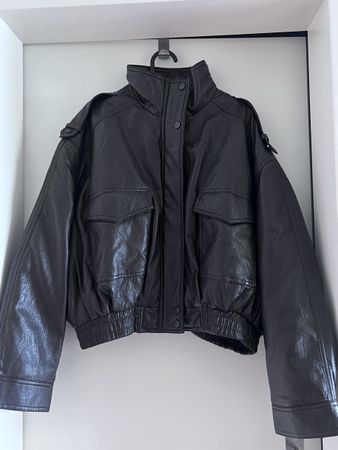 Kunstlederjacke Scene dunkelbraun Grösse S 