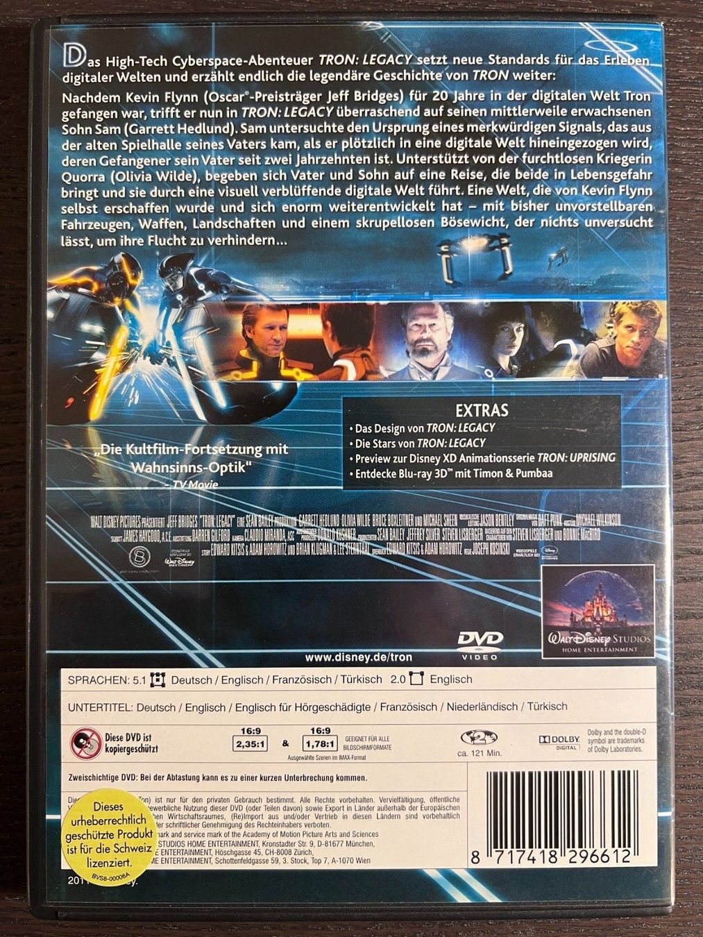 Alle DVDs: Tron - Legacy – Gebraucht aus Zürich von FilmFreunde 1