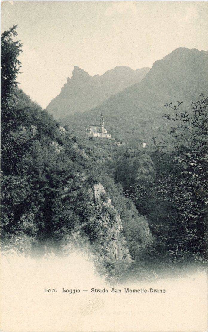 Cartoline postali: Loggio  ( I - Prov. Como)  -  Strada San Mamette-Drano – Usato da Brig venduto da Valcards54