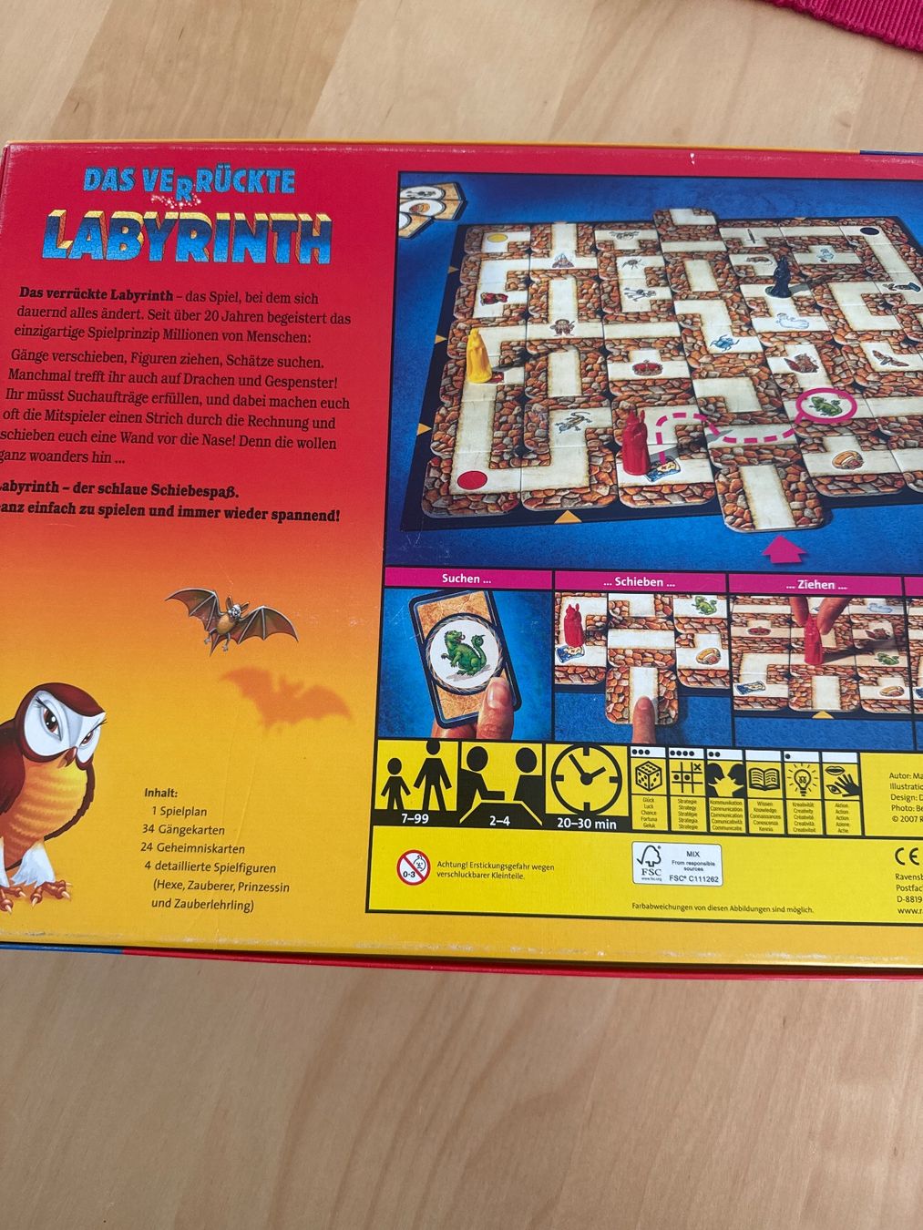 Spiele: Das verrückte Labyrinth Brettspiel – Gebraucht aus Goldach von Hibiskus23 1