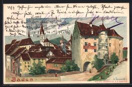 Baden, Ansicht auf den Siedlungsort