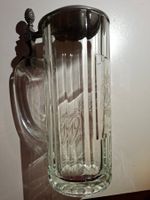 Bierkrug mit Zinndeckel, Jahrgang 1983!