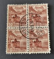 Viererblock Vollstempel briefmarke