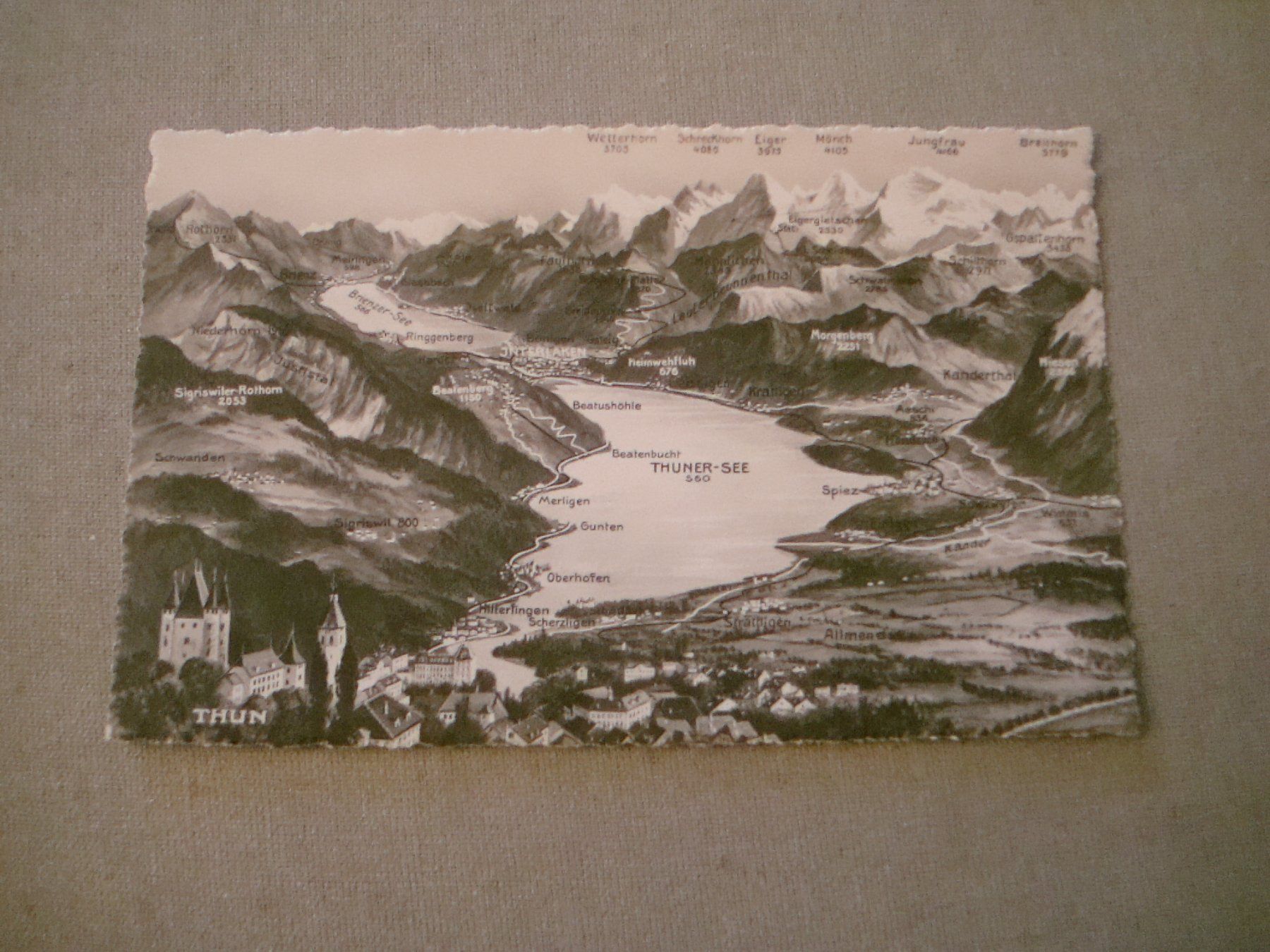 Cartes postales: 2 AK - Thun - Thunersee – D'occasion à Neuenegg par flohcante 3