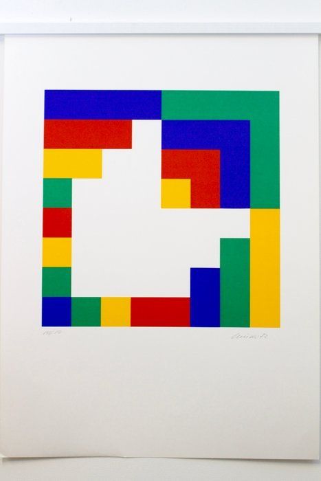 Grafica & Litografie: Hansruedi Minder (1946) - Komposition 1972 – Usato da Brüttisellen venduto da Betty_1972 6