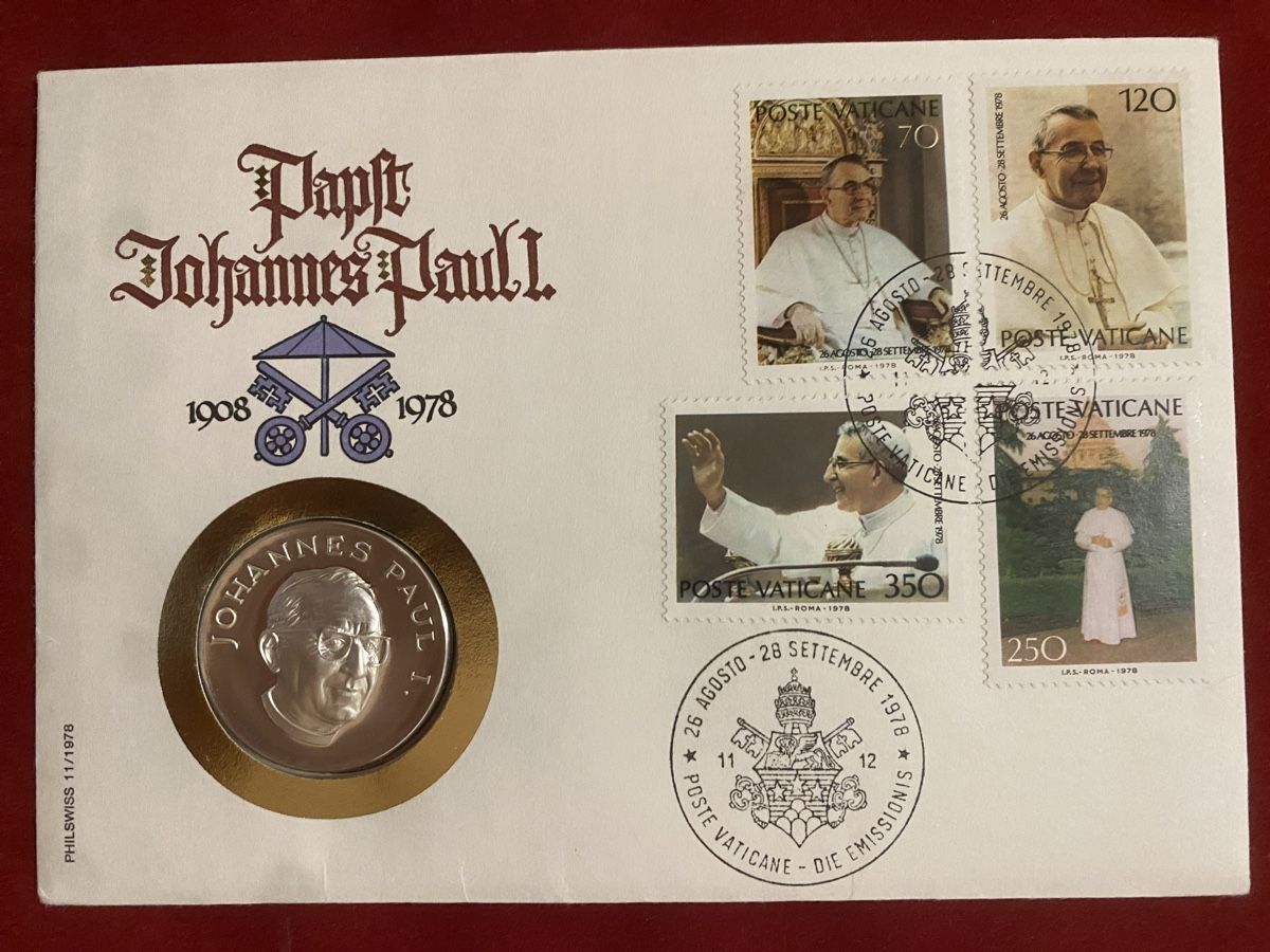 Medaglie: Numisbrief Silbermedaille Johan Paul I., 20 Gramm – Nuovo (secondo la descrizione) da Muralto venduto da Alex1912