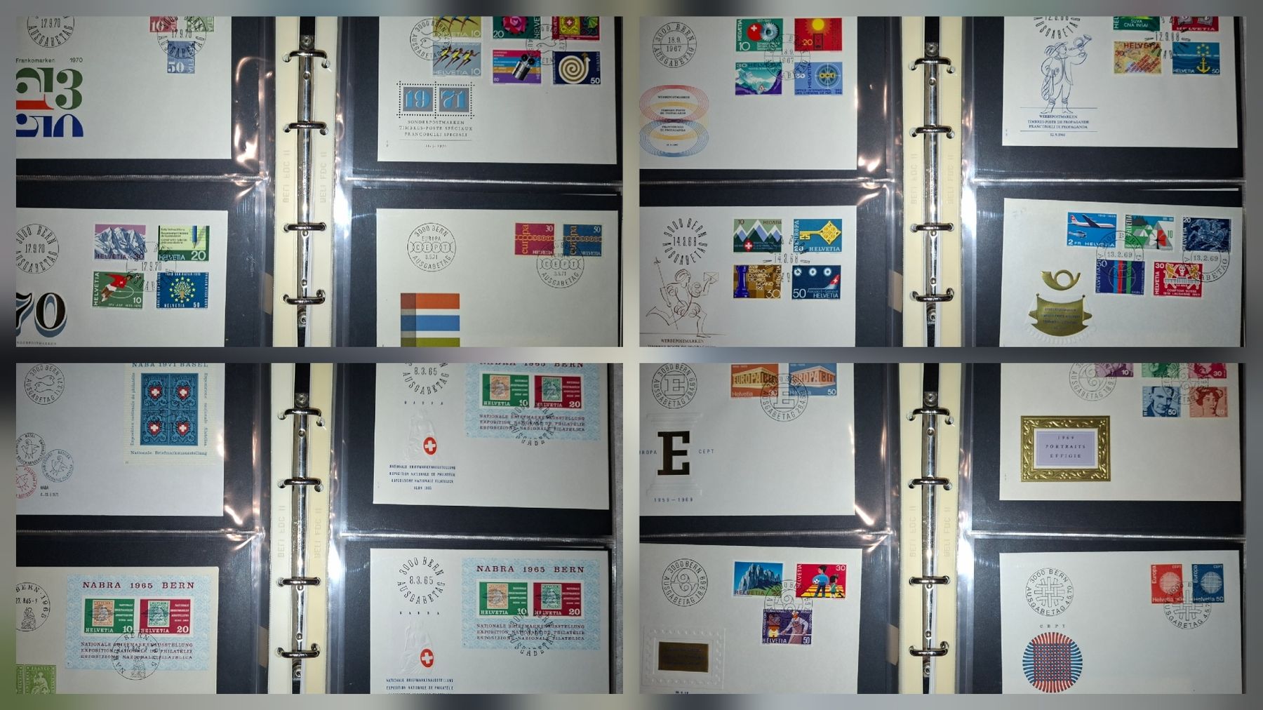 Tutti i francobolli: Album FDC 1962 - 1981 div Schweiz – Usato da Balgach venduto da SIMEON27 4