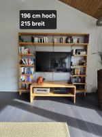 Design TV-/Regalmöbel – Buche & Aluminium – Brawand Kloten
