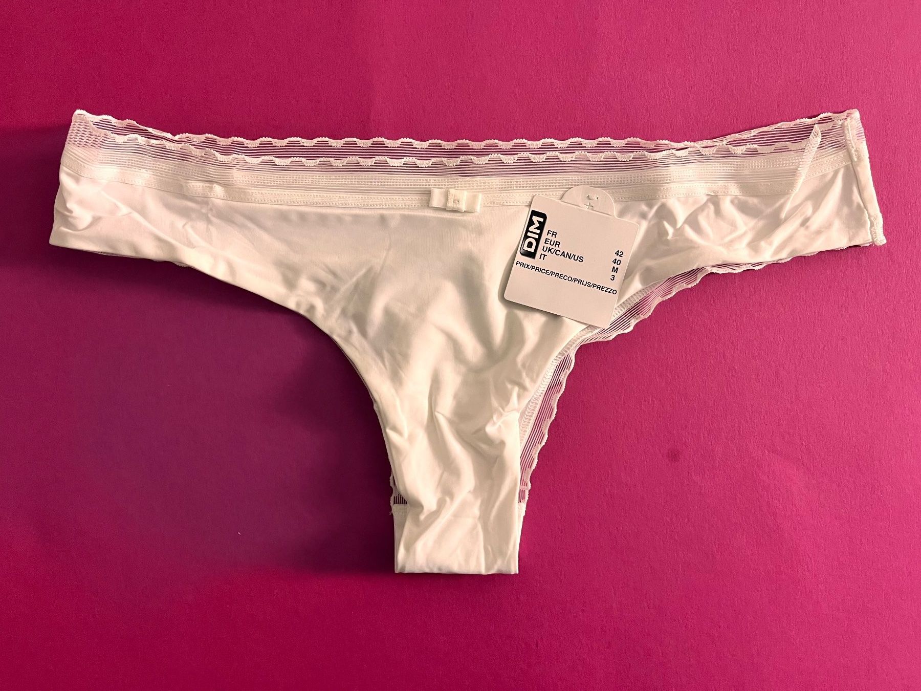 Altra biancheria intima: DIM, Slip, Grösse 40    Farbe Weiss – Nuovo e nell'imballaggio originale da Rudolfstetten venduto da gst_g7xl