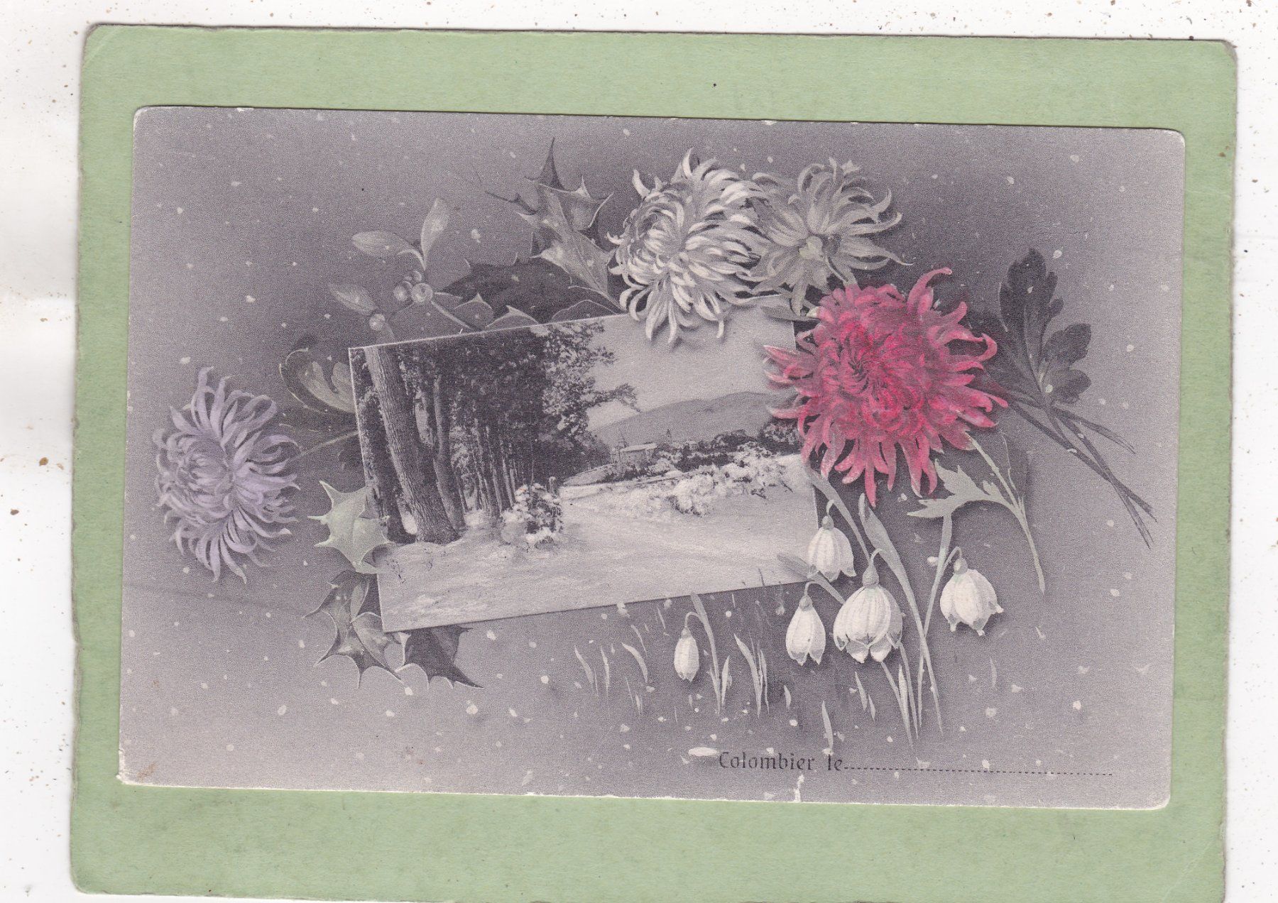 Cartes postales: Kitsch Landschaft Blumen 1909 – D'occasion à Herisau par Lisegrat2008