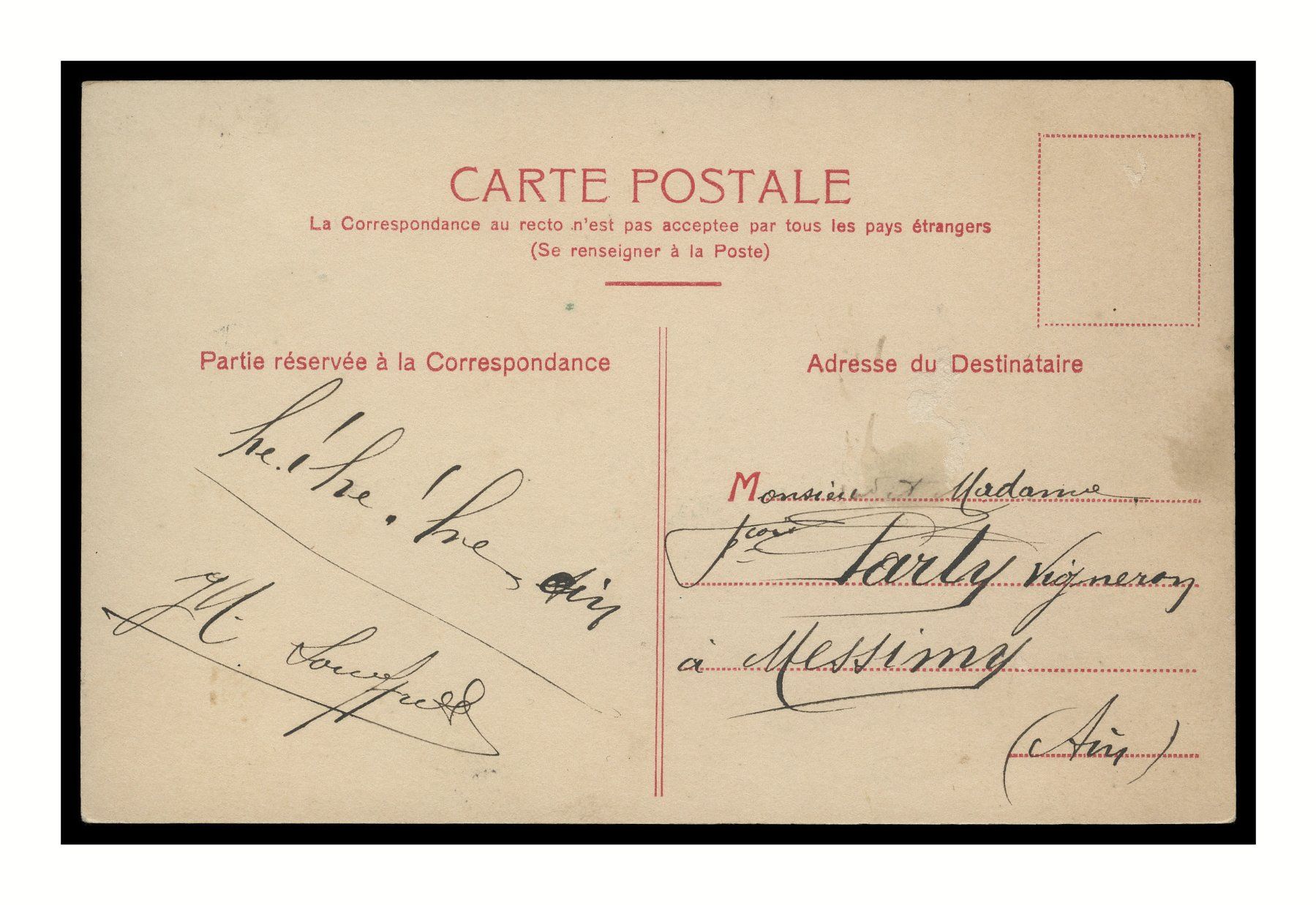 Cartes postales: COUPLE - 1918 – D'occasion à Onex par Lagorel01 1