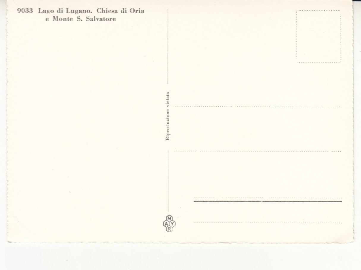 Ansichtskarten: Oria ca. 1950 – Gebraucht aus Bürglen TG von StampGraf 1