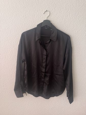 Seiden Bluse schwarz
