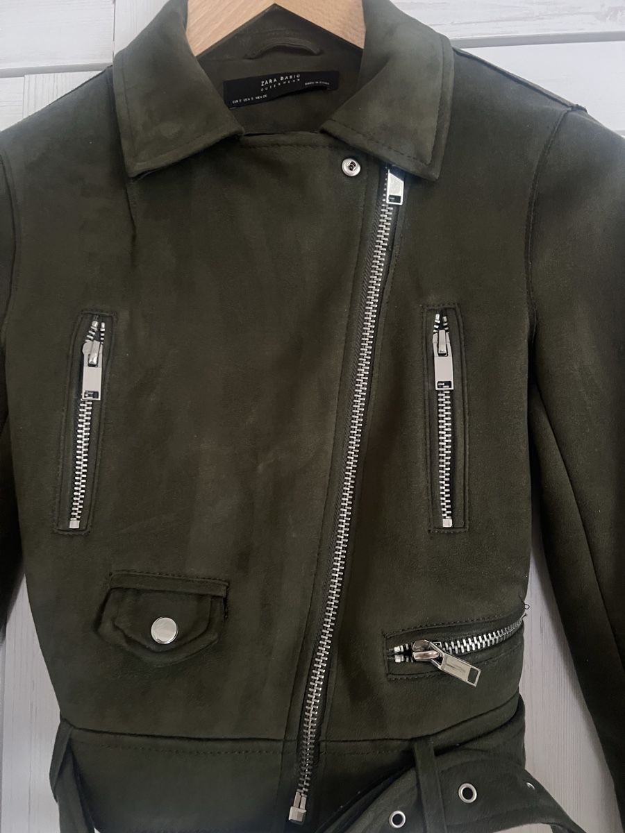 Zara Giacche: Zara Basic Jacke, Khaki, Wildlederoptik, Grösse S – Nuovo (secondo la descrizione) da Schönenberg ZH venduto da Bosh 3
