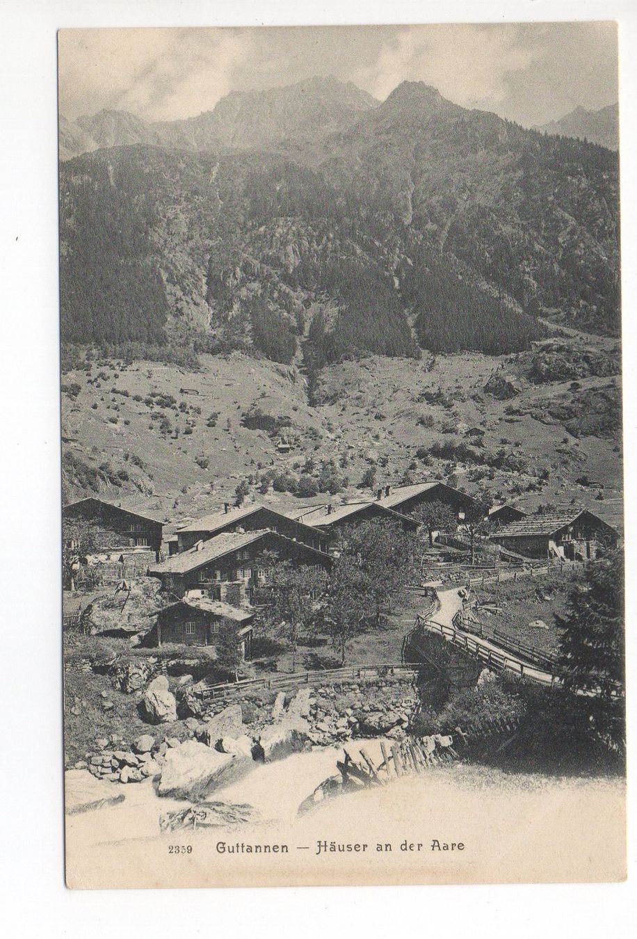 Cartoline postali: GUTTANNEN Häuser an der Aare – Nuovo (secondo la descrizione) da Jona venduto da philajona