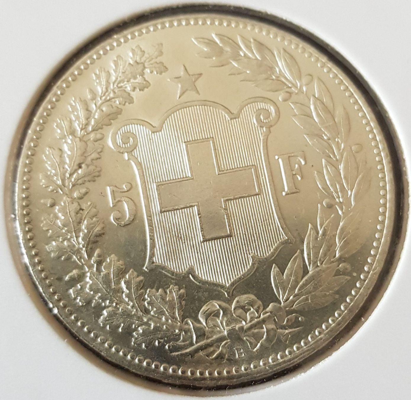 Tutti le monete: 5 Fr. 1890 - stgl - rar – Usato da Geneveys-Coffrane venduto da Zeus225