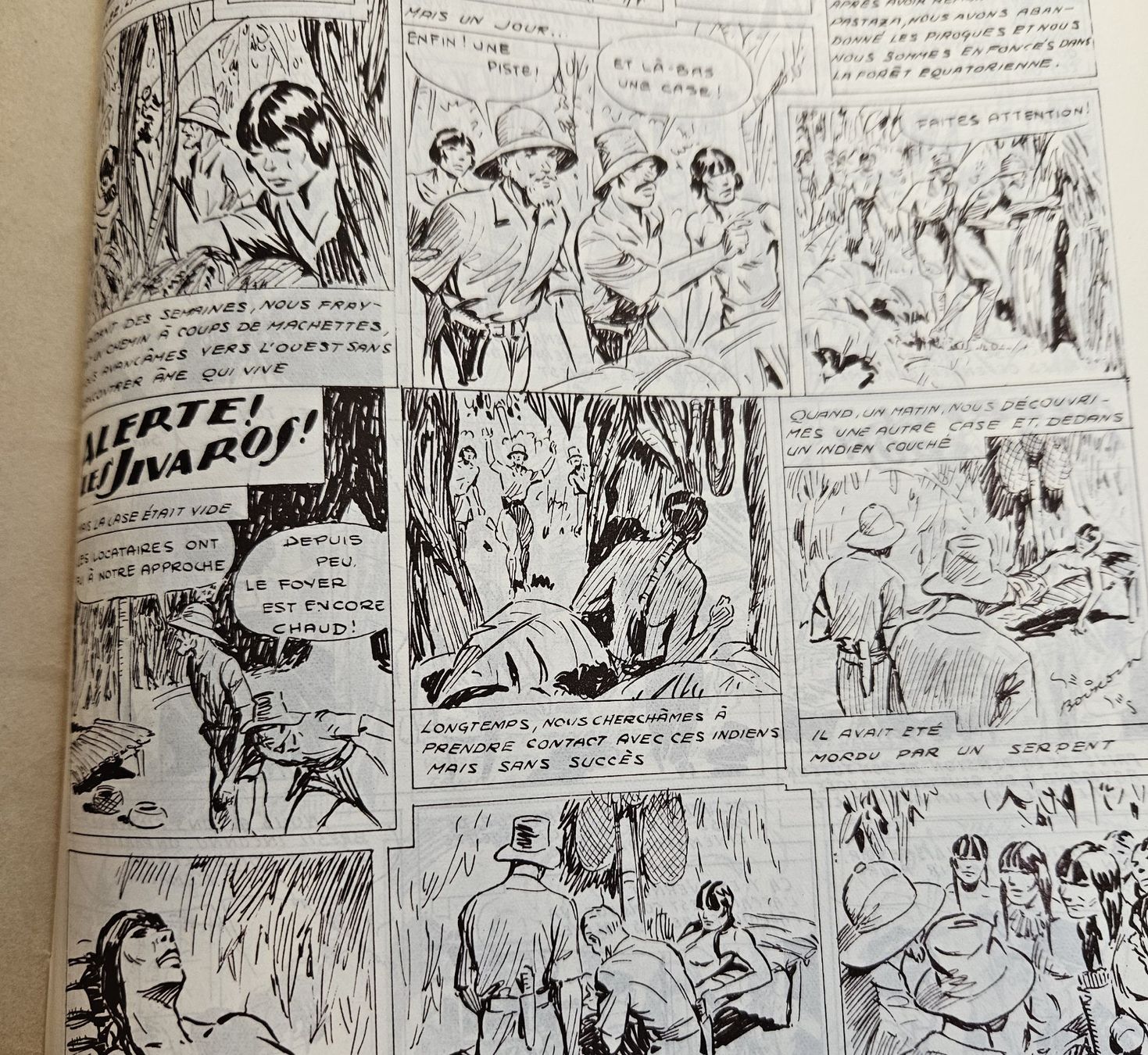 Fumetti: ALERTE LES JIVAROS --BOURDIN ED CHAGOR  E.O.1946 TBE – Usato da Prévonloup venduto da bitume1975 1