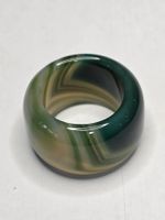 Grüner Jadeachat Fullstone Ring