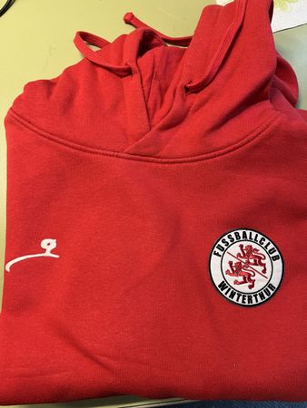 FCW fc Winterthur Kapuzenpulli rot Gpard 