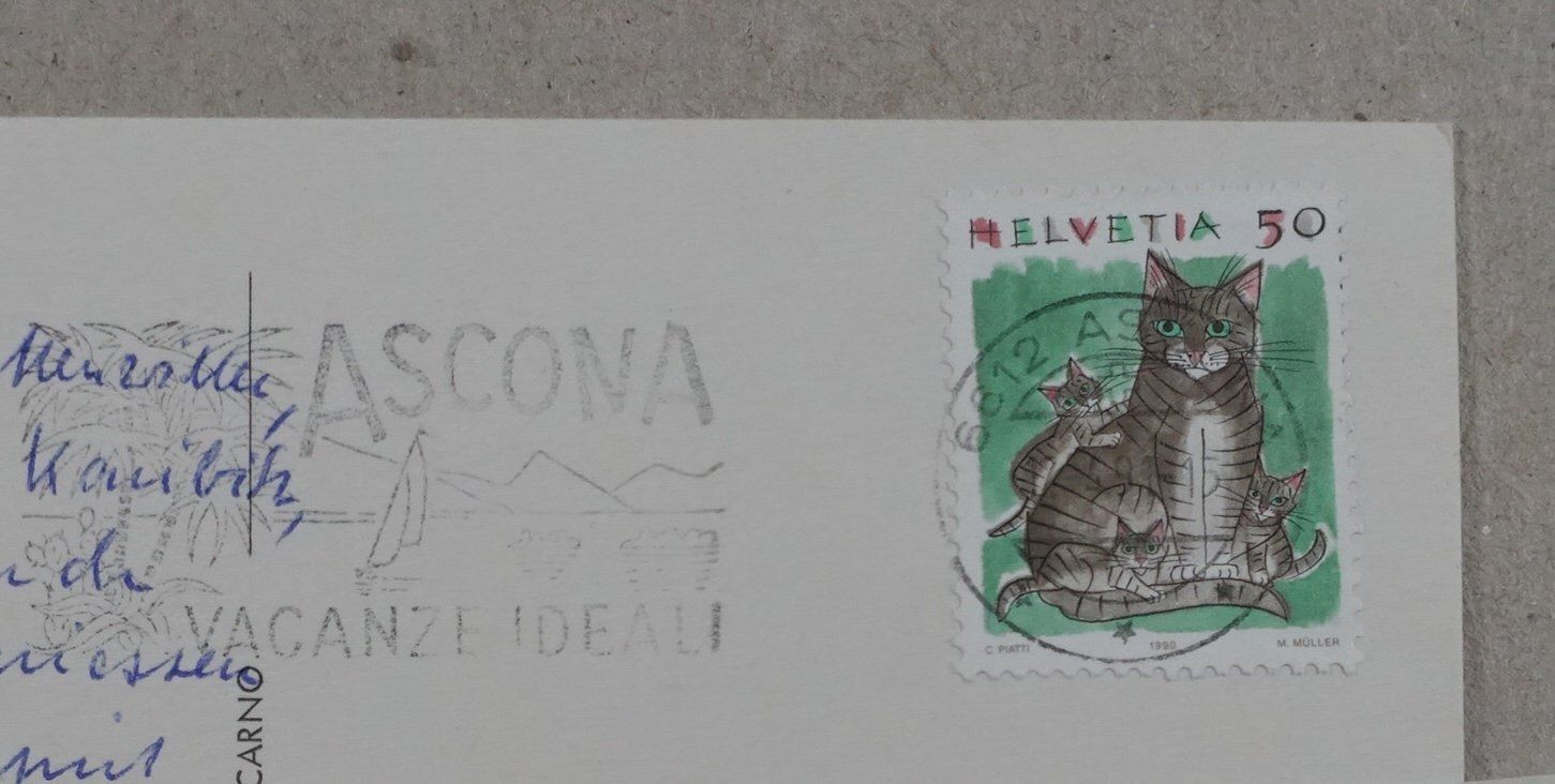 Cartes postales: Ascona, Boot, Segelboot, Schiff, 1991 – D'occasion à Lenzburg par fh1 1