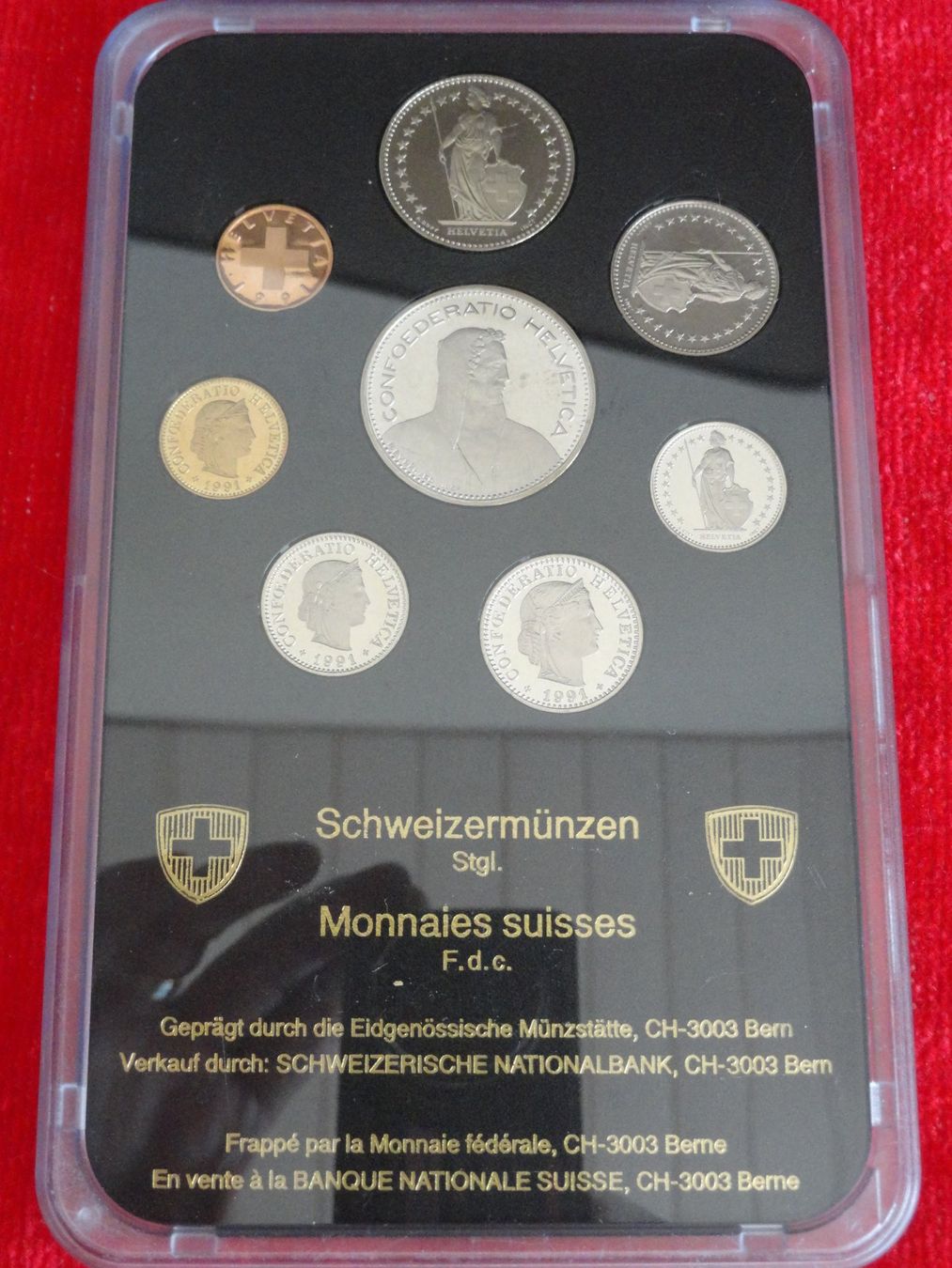 Alle Münzen: SCHWEIZER MÜNZSATZ IM STEMPELGLANZ 1991 – Neu (gemäss Beschreibung) aus Gerlafingen von Shiva_74 4