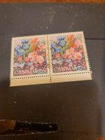 Timbre Canada - Fleurs 17c - Bloc de 2 - Rare!