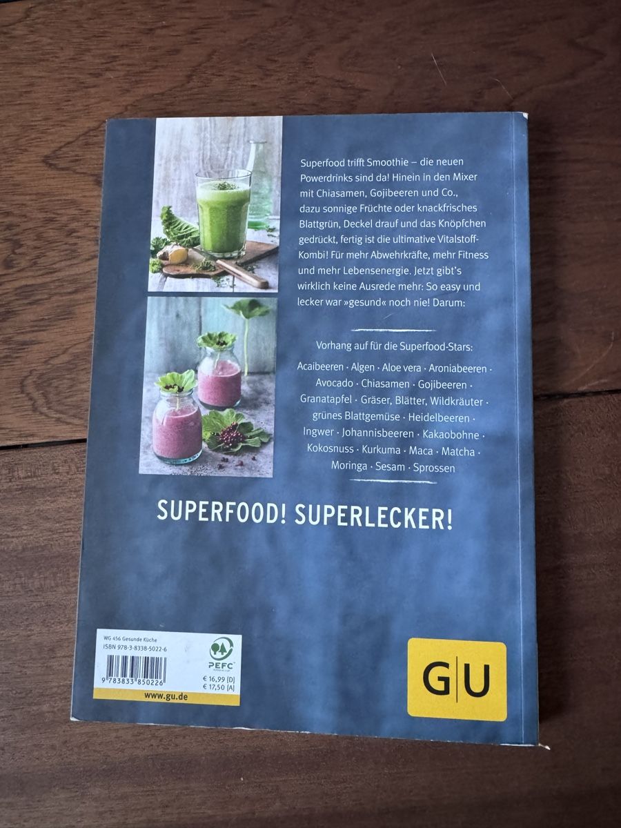 Libri: Kochbuch Superfood Smoothies – Nuovo (secondo la descrizione) da St. Gallen venduto da syna_99 1