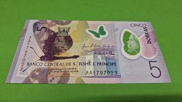 5 Dobras Sao Tomé und Príncipe, unzirkuliert, Top 2016